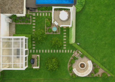 Draufsicht einer Gartenplanung von deinlieblingsgarten