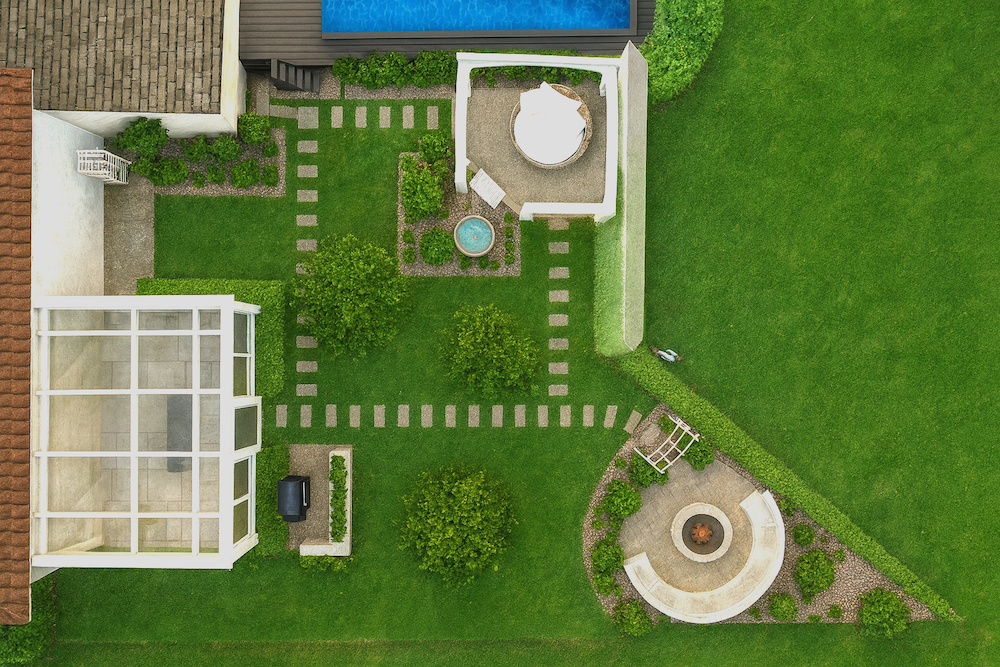 Draufsicht einer Gartenplanung von deinlieblingsgarten